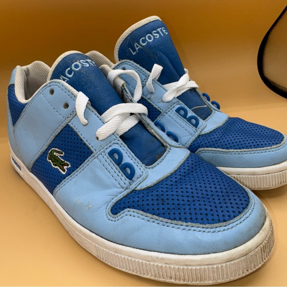 Lacoste Women’s Thrill Punch Sneakers, Blue, Size 8.5, Vintage, Y2K, GUC